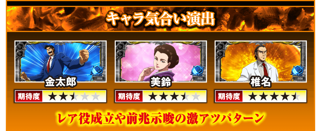 キャラ気合い演出